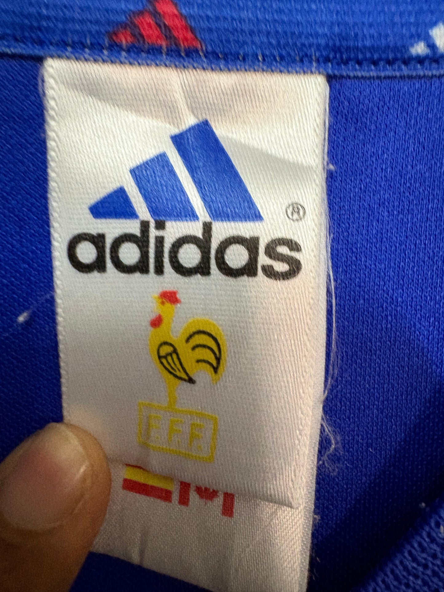 Zidane X France 2002-04 Adidas Home Retro Player version Jersey