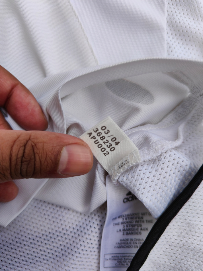Real Madrid 2004 Pre-Match Player version Jersey | Retro Adidas Training Shirt