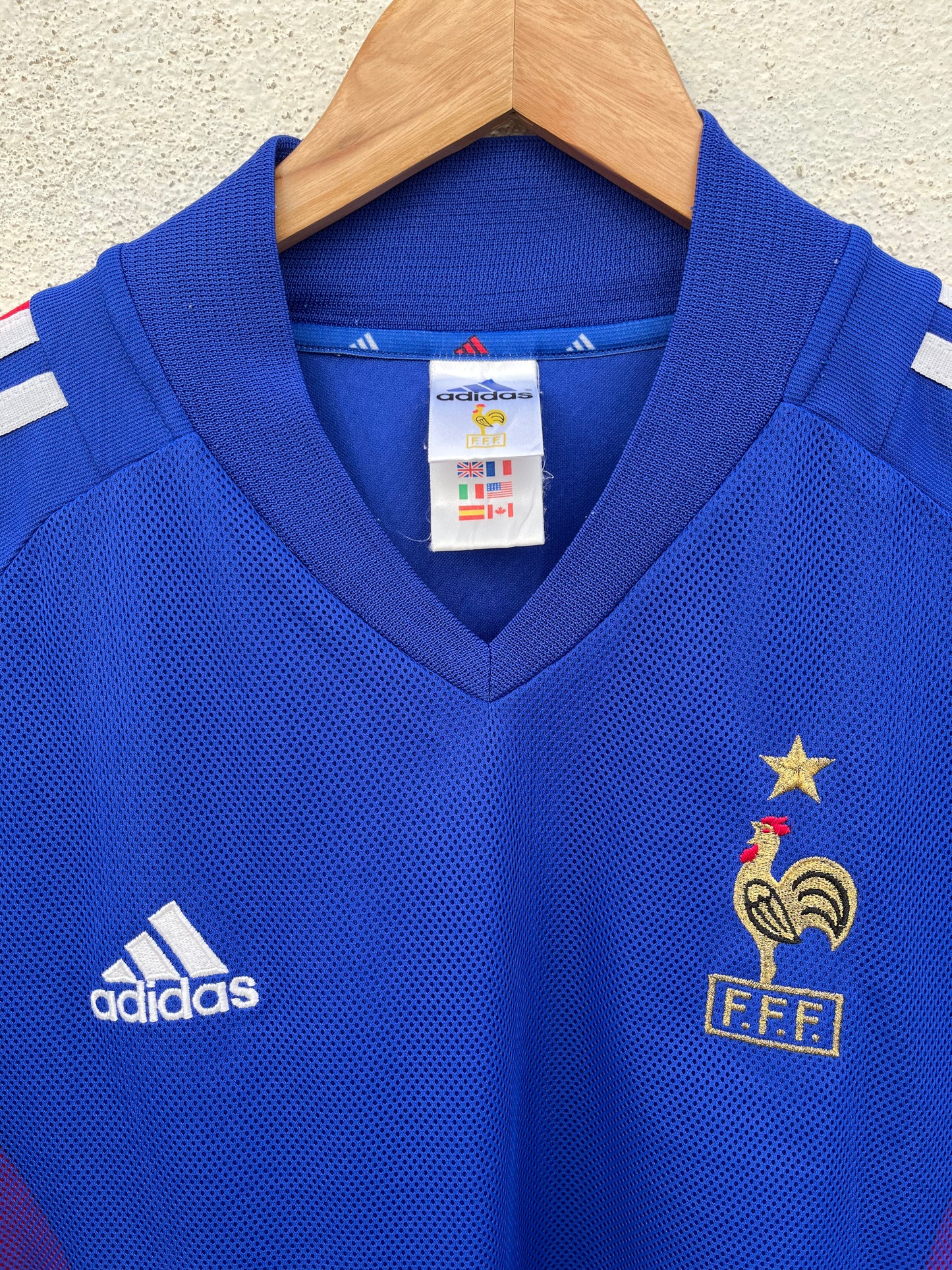 France 2002-04 Adidas Home Retro Player version Jersey