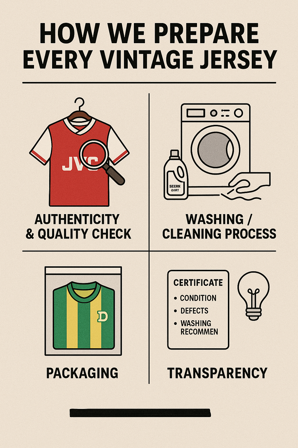 🧼 How Classic Jerseys Prepare Every Vintage Jersey Before It Reaches Customers!