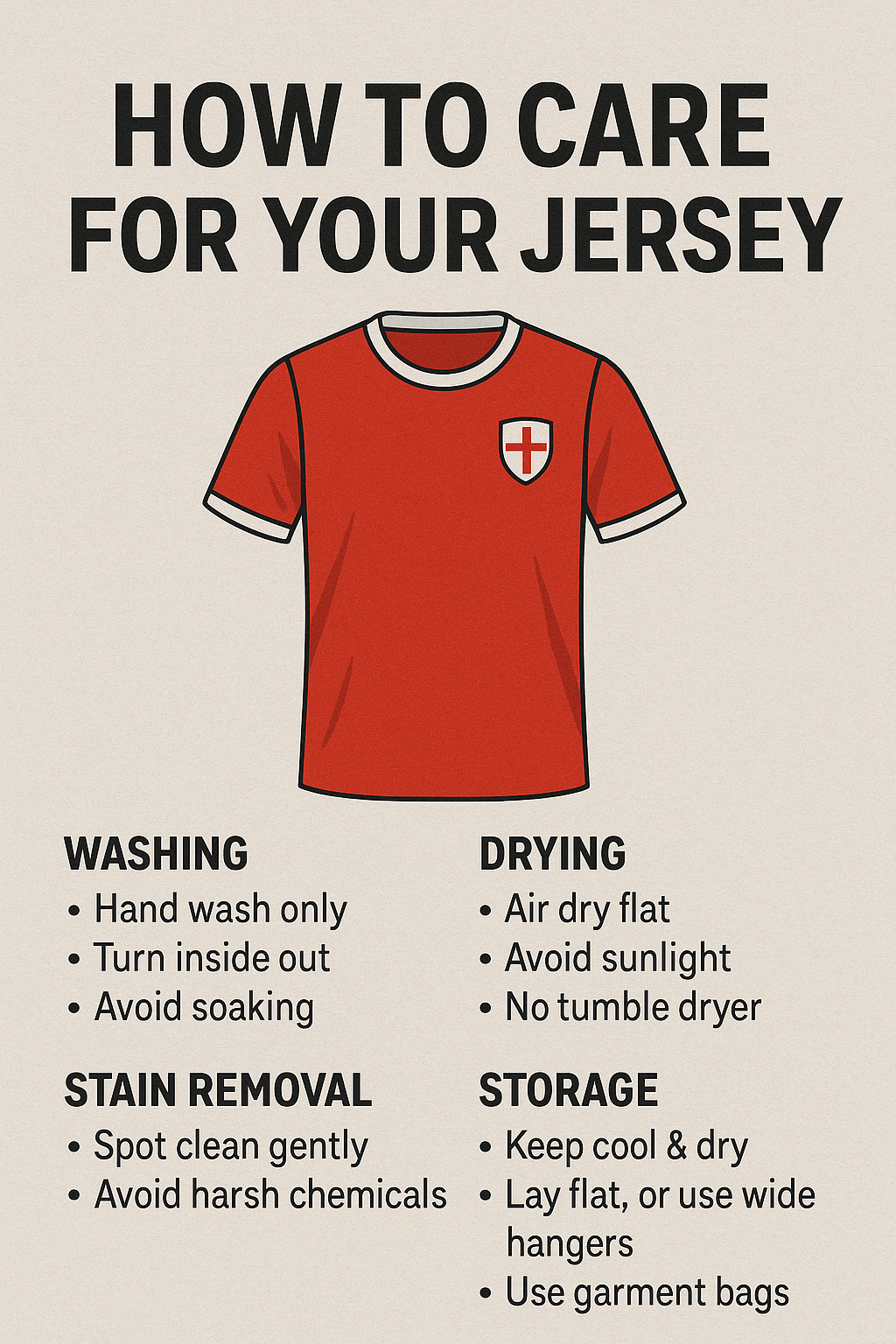 How to take care of your Jersey?