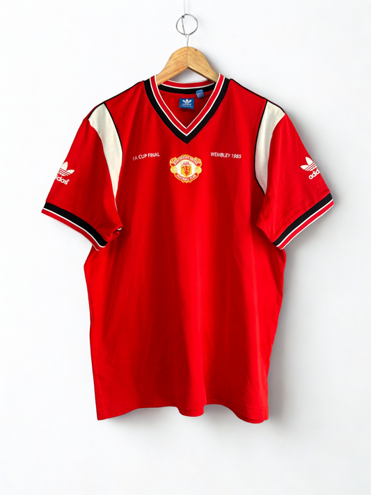 Manchester United 1985 vintage Home Jersey by Adidas Reissue(Supe Rare)