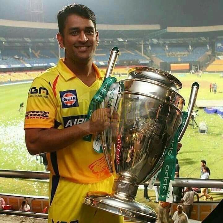 Dhoni x CSK 2014 Champions League Twenty20 (CLT20) Winner🏆(Rare) - L