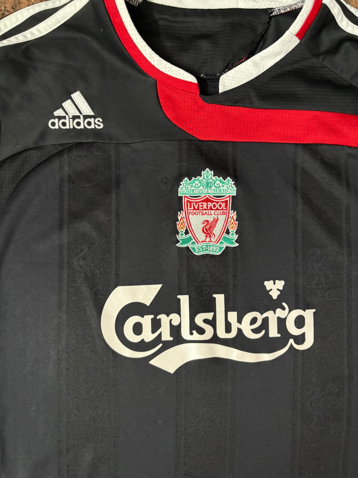 Liverpool 2007-08 Third x Gerrard Jersey - XL