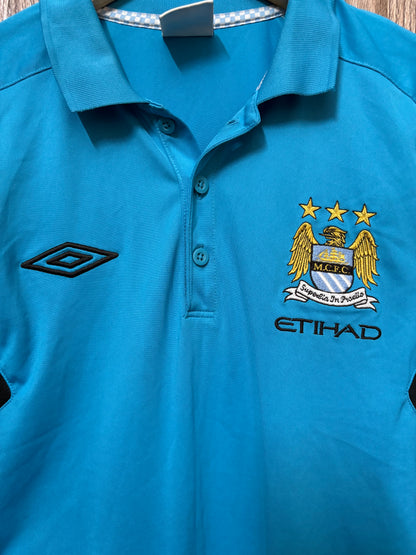 Umbro Manchester City 2011-12 Polo T-Shirt(Rare)