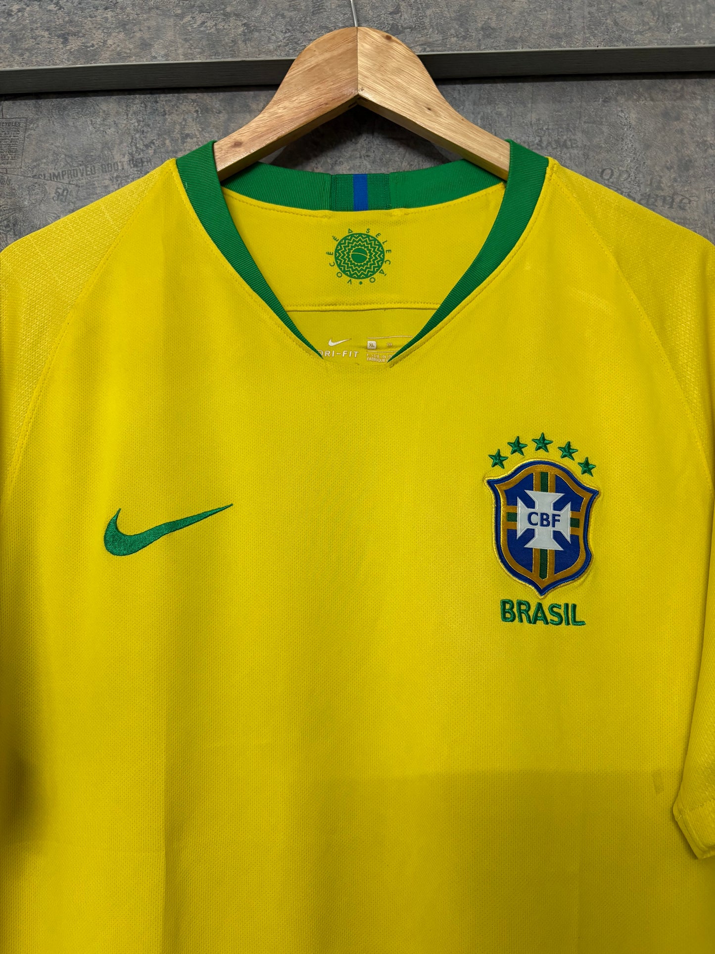 Brazil 2018 Home Jersey by Nike