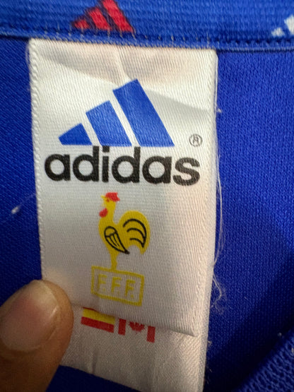 Zidane X France 2002-04 Adidas Home Retro Player version Jersey