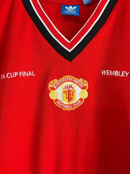 Manchester United 1985 vintage Home Jersey by Adidas Reissue(Supe Rare)