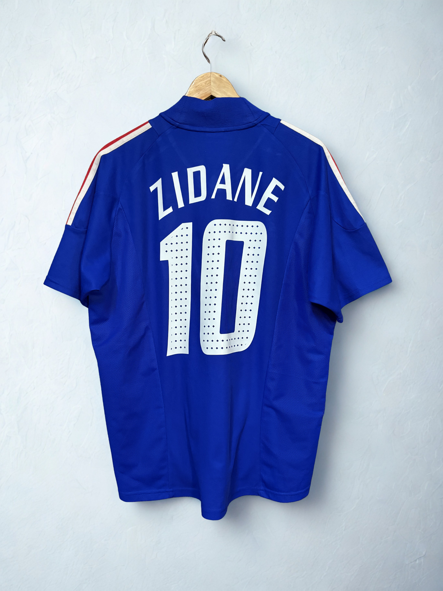 Zidane X France 2002-04 Adidas Home Retro Player version Jersey