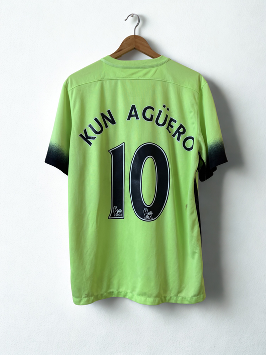 Aguero x Manchester City 2015-16 3rd Kit