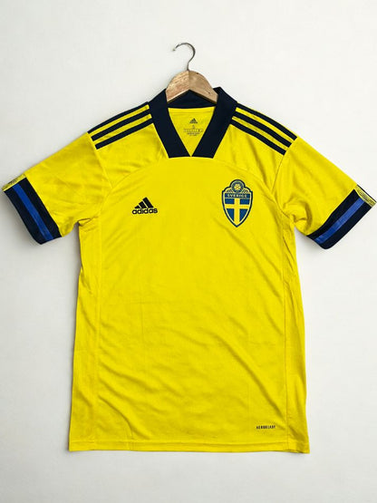 Sweden 2018–19 Home Jersey Retro Adidas Football Shirt