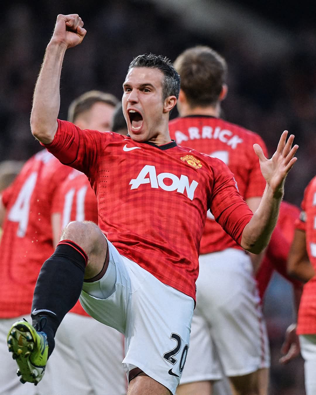 V.Persie x Manchester United 2012-13 Home(Rare)-XL