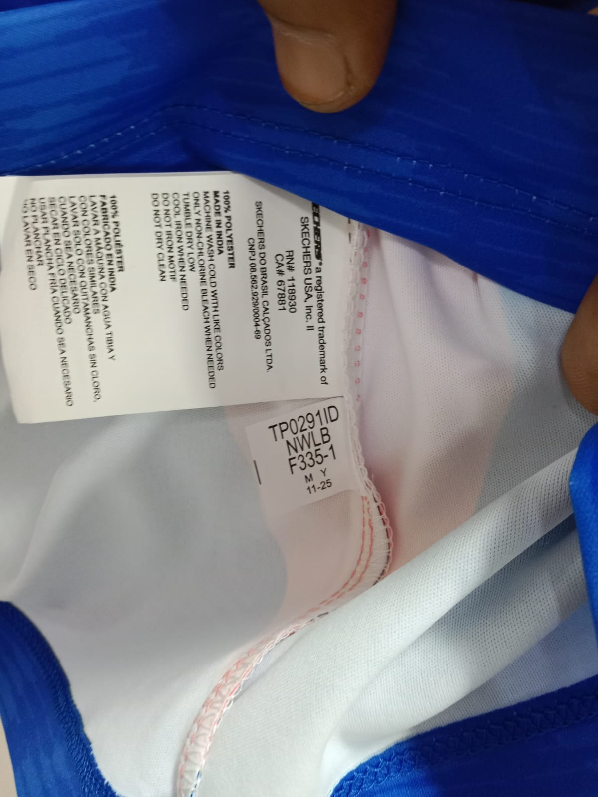 Mumbai Indians WPL Fan 2026 Original Jersey by Skechers (NWT)